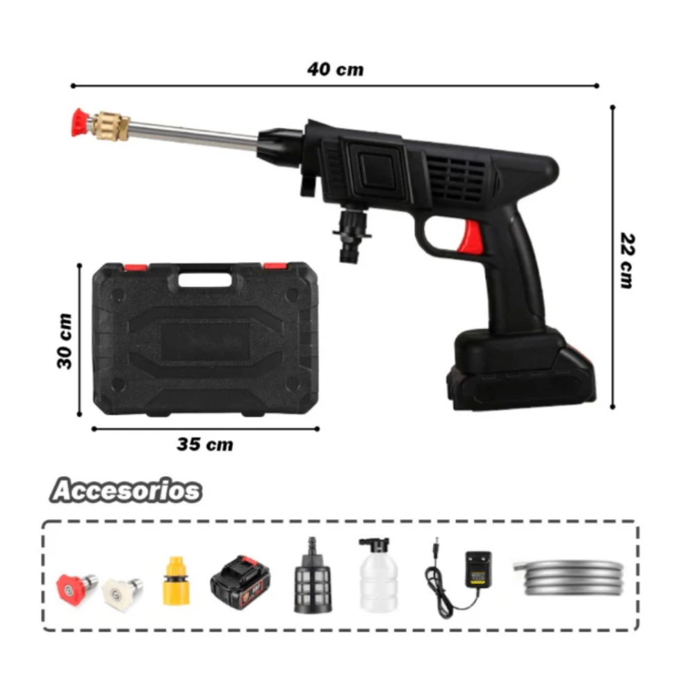 Hidrolavadora Inalambrica + Batería + Adaptador